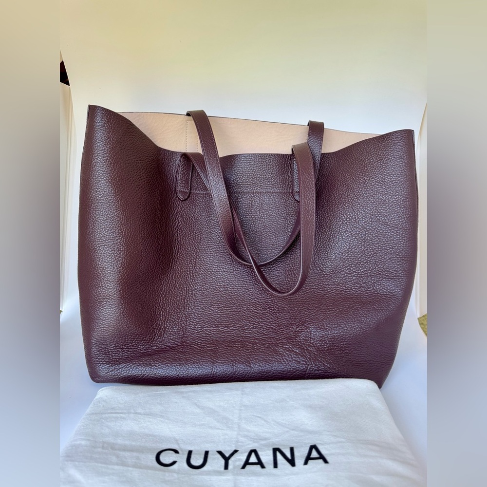 Cuyana Leather Large Structured Tote